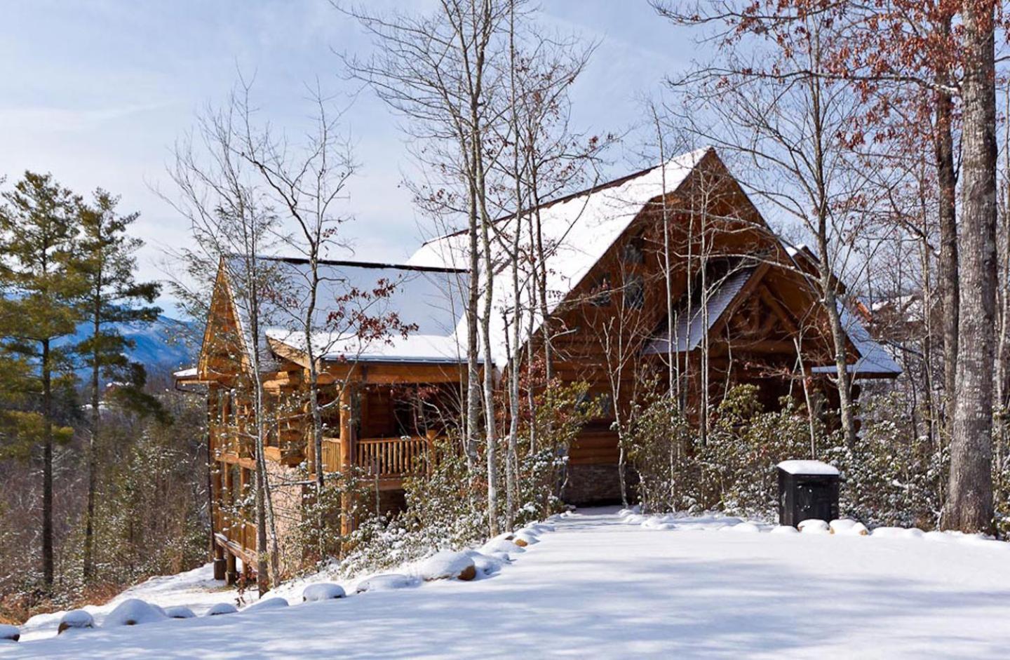 Big Bear Ridge Lodge - Breathtaking Mountain Views And Private Forest Scenes In Amazing Large Log Cabin Gatlinburg Kültér fotó