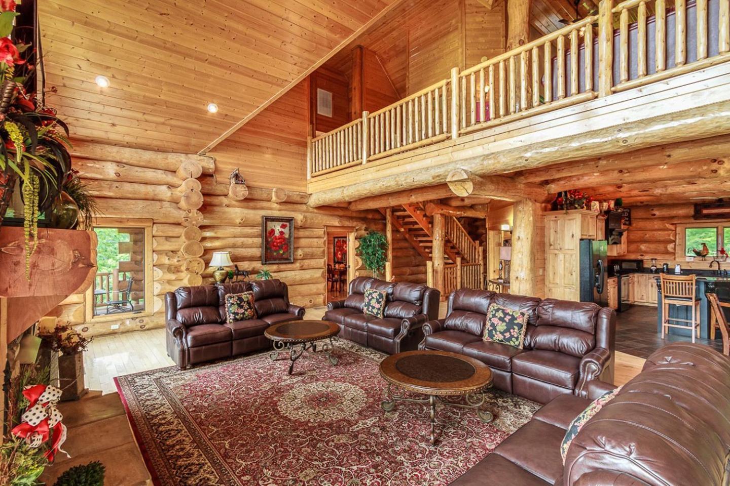 Big Bear Ridge Lodge - Breathtaking Mountain Views And Private Forest Scenes In Amazing Large Log Cabin Gatlinburg Kültér fotó
